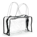 OEM professionnel en plastique imperméable à l&#39;eau voyage clair PVC transparent sac de maquillage transparent